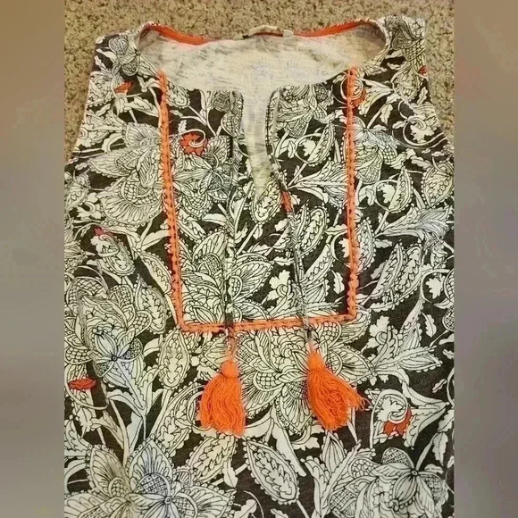 100% Cotton Boden Boho Summer Sleeveless Floral Dress, Size 4 - Picture 2 of 5